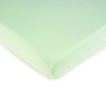 SheetWorld Fitted 100% Cotton Jersey Pack N Play Sheet 29 x 42, Soft Mint