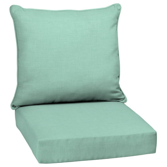 Arden Selections Aqua Leala 24 x 24 Po Ensemble de Coussins d'Assise Profonds pour Extérieur
