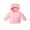 Pink, variant on Boys Girls Winter Coats down Outerwear for Kids Toddler 9M-5Y Cute Warm Cotton Coats down Baby Lightweight Winter down Jacket with Hoodie