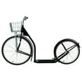 thumbnail image 2 of Amish-Made Deluxe Kick Scooter Bike, 24" Front Wheel 20" Rear Wheel, Adult-Size Hunter Green, With Kickstand, 2 of 6