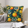 thumbnail image 6 of Kll Fresh Orange Decorative Throw Pillow Covers Velvet Soft For Couch Sofa Bedroom Living Room Outdoor -16"X16", 6 of 8