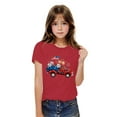 thumbnail image 5 of ZACPNCV July 4th Shirts for Boy Girl Crew Neck Short Sleeve Shirt Casual Graphic Patriotic Tunic Tops Summer T Shirts Red 9-10 Years, 5 of 9