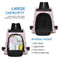 thumbnail image 4 of FORMRS Women's Travel Backpack Purse Anti-Theft Hidden Pockets Casual Shoulder Bag, Pink Checkered Heart, 4 of 7