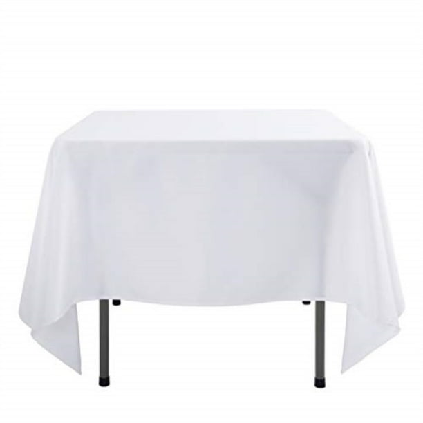 E Tex 70 X Inch Square Tablecloth 100 Polyester Washable Table Cloth Round White Com E Tex 70 X Inch Square Tablecloth, Square Tablecloth On Round Table