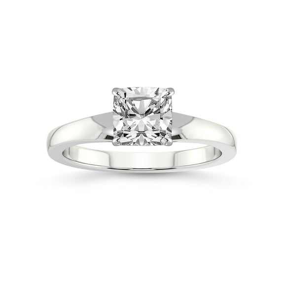 2 Carat IGI Certified Cushion Shape Lab Grown Diamond Engagement Ring | 14K White Gold | Arielle Solitaire Lab Diamond Ring | FG-VS1-VS2 Quality Friendly Diamonds