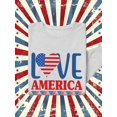 thumbnail image 3 of Love America W Banners Sweatshirt Women - Women Sweatshirt, 2XL, 3 of 4