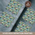 thumbnail image 6 of 3drose, Pretty Gradient Color Cactus Flower Pattern, Set of 4 Ceramic Tile Coasters, 6 of 7