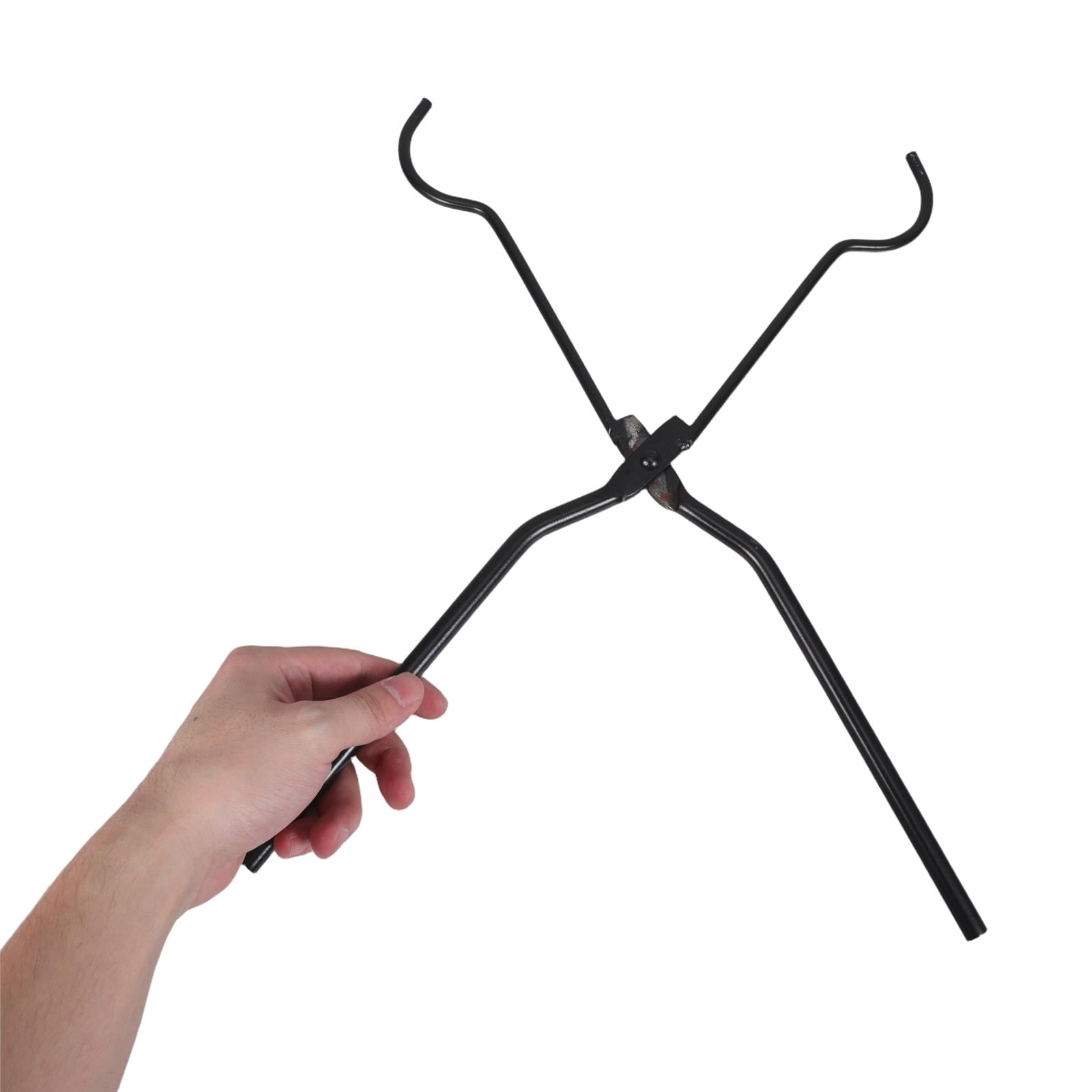 BESTYASH Black Metal Crucible Tongs for Foundry, Furnace, Jewelry Melting, Casting, and Metalworking Tools