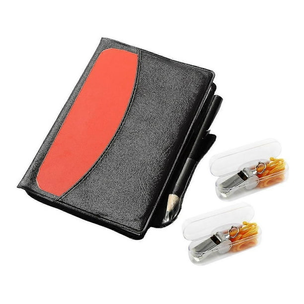 Footies Yellow Red Cards Referee Kit Soccer Referee Whistle Referee Set Soccer Referee Cards