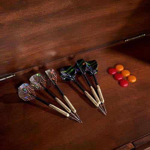 Barrington bristle dartboard cabinet with wine storage & led lights new arrivals