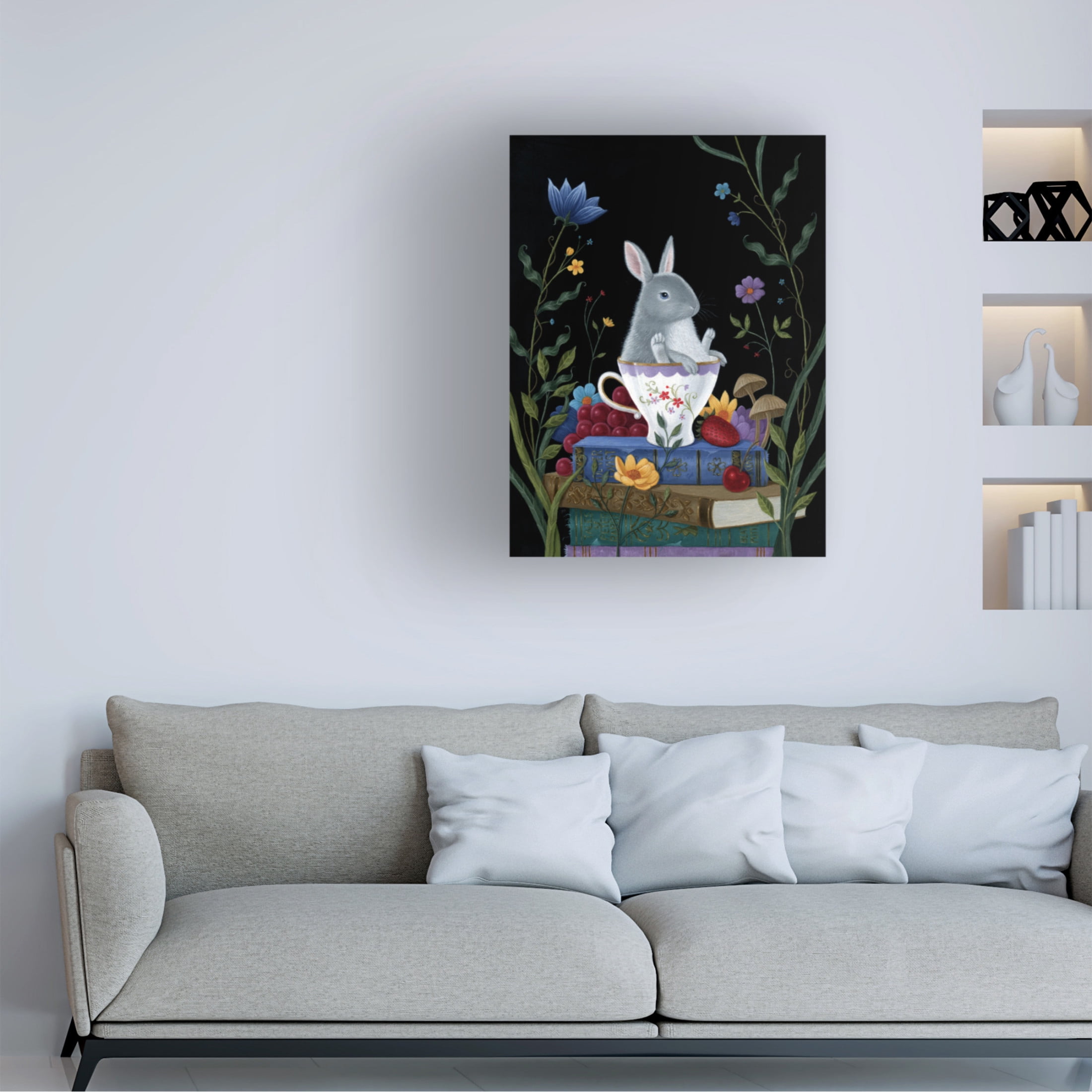 Canvas Wall Art - Gina Matarazzo 'Lilys Predicament' Wall Art for Living Room, Bedroom, or Office Décor by Trademark Fine Art - 18 x 24 Inches