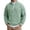 Light Green-d, variant on Men's Autumn And Winter Long Sleeved Fleece Lined Outdoor Casual Half Zip Hoodless Top