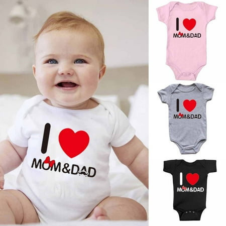 

4 Pack Baby s Funny Slogan Super Soft Cotton Unisex Short Sleeve Bodysuits Infant Boy Girls Summer Short Romper Onesies Black/Pink/White/Gray 12-18 Months