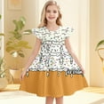 thumbnail image 2 of Robes d'Été pour Filles Décontractées Sans Manches à Col Rond, Manches Volantées, Robe de Jeu pour Tout-Petits et Enfants pour l'Extérieur, le Quotidien et les Activités Scolaires, 2 of 4