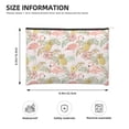 thumbnail image 3 of Kdxio Tropical Flamingo Pineapple Makeup Bag Toiletry Bag Canvas Makeup Bags Zipper Cosmetic Pouch Travel Cosmetic Pouch for Women Gifts, 3 of 7