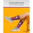 thumbnail image 5 of MeMoi I Love Coffee Bamboo Blend Crew Socks - Womens - Female, 9-11, Blackberry Wine, 5 of 7