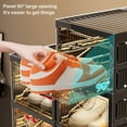thumbnail image 3 of Miogawg Foldable Shoe Boxes, Large Plastic Shoe Storage Rack, Shoe Organizer For Closet, Clear Stackable Shoes Shelf Storage Cabinet With Doors Quick Assembly, B, 3 of 6