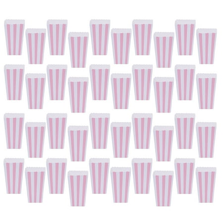 

48pcs Stripe Paper Popcorn Box Wedding Candy Food Box Favors Birthday Party Decoration Supplies