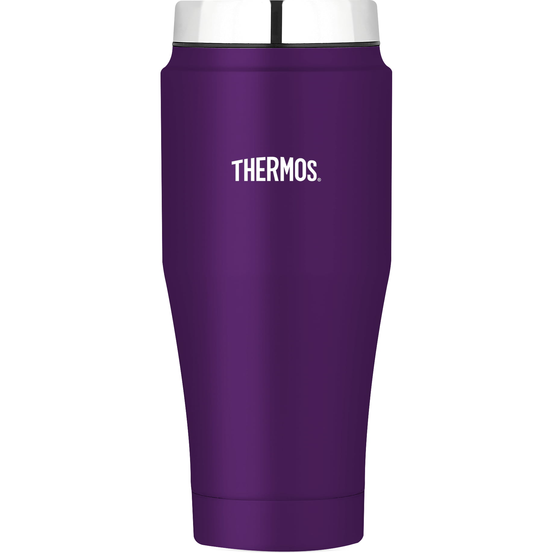 purple thermos travel mug