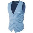 thumbnail image 1 of Uinagy Men's Slim Fit Sleeveless Single Breasted Suit Vest, 1 of 4