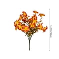 thumbnail image 2 of Gqtwoy Artificial Fall Silk Flowers Bouquet, Realistic Fake Floral Stems, Faux Fall Blooms for Vase Fillers, Halloween Thanksgiving Decor, Mixed Stems for Home Decoration, 2 of 6