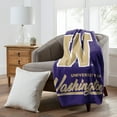 thumbnail image 2 of The Northwest Group  Washington Huskies 50" x 60" Signature Raschel Plush Throw Blanket, 2 of 2