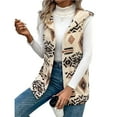 thumbnail image 2 of Vest for Women Sleeveless Fleece Jackets Zip Up Fall Winter Coats with Pockets Cream White M, 2 of 9