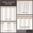 thumbnail image 4 of Piper Classics Market Place Gray Ticking Stripe 36" Curtain Tiers, Set 2, 4 of 4