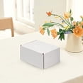 thumbnail image 6 of 6x4x3 inches Shipping Boxes Set of 25, White Corrugated Cardboard Box Literature Mailer, 6 of 8