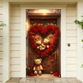 thumbnail image 3 of RyanK Valentine'S Day Gifts Valentine's Day Romantic Love Background Curtain Indoor Outdoor Valentine's Day Family Door Banner Party Bedroom Door Curtain, 3 of 6
