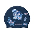 thumbnail image 1 of Gorro de baño de silicona gorro de baño sombreros flexibles para mantener el cabello seco sombrero de natación para adultos Azul, 1 of 8