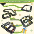 thumbnail image 6 of 45-Piece Magnetic Tiles Road Building Set with Pullback Cars & Traffic Signs, STEM Toy for Kids Ages 4-8, 6 of 7