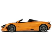 2024 McLaren 750S Spider Orange Metallic 1/18 Model Car by GT Spirit