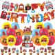 thumbnail image 1 of Fire Truck Birthday Party Supplies Including Fireman Happy Birthday Banner Cake Topper Cupcake Toppers Balloons Fire Truck Theme, 1 of 4