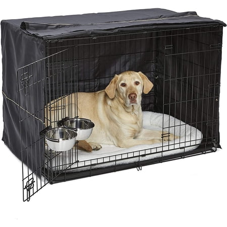 Midwest Homes for Pets 1542DD-KIT 2 Door iCrate Pet Bed, Cover & 2 ...