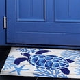 thumbnail image 2 of Jellybean Indigo Sea Turtle Rug – 20"x30" Indoor/Outdoor Accent Mat, 2 of 2