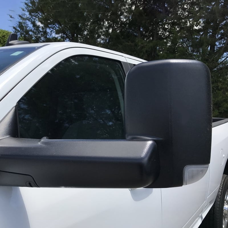 2013-2015 Dodge Ram 1500 2500 Power+Heated Flip Up Towing Mirrors w//LED Puddle