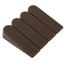 Unique Bargains Rubber Home Office Anti-Slip Wedge Door Stopper Doorstops Protector 4pcs