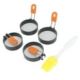 thumbnail image 3 of Moule à Œufs Ronds, Œuf au Plat, Antiadhésif pour Crêpe à Muffins, 3 of 8
