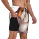 thumbnail image 2 of Balery Cartoon Guinea Pig Bañador para hombre, shorts de playa de secado rápido con entrepierna y forro de compresión-Medium, 2 of 6