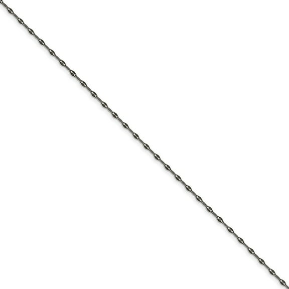 Primal Steel Stainless Steel 2.50mm Oxidized Fancy Chain
