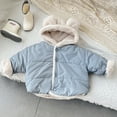 thumbnail image 4 of Godderr 1-7Y Toddler Kids Winter Warm Jacket Down Puffer Coat for Baby Boys Girls Ear Coats Jacket with Hooded Outerwear Down Cute Thickened Button Warm Cotton Coat Jacket, 4 of 5