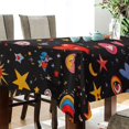 thumbnail image 4 of Yayeee Tablecloths for Rectangular Tables 54 x 54 inch Party Table Cover, Moon Pattern, 4 of 6