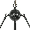 thumbnail image 3 of Vanity Art 12 Light Wagon Wheel Candle Style Chandelier, Modern Hanging Lighting, Ceiling Lights Fixtures for Dining Room Living Room Bed Room Kitchen, Classic Black, 22512BK, 3 of 8
