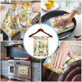 thumbnail image 3 of Yellow Sunflowers 1 Pack Kitchen Towel, Water Absorbent Dish Towel, Spring Gnomes Hydrangea Daisy Plants Decorative Hand Towels - Quick Drying Cloth for Cooking Baking, 18x28 Inch, 3 of 8