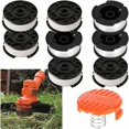 thumbnail image 1 of Carrete de repuesto para recortadora de hilo, sistema de alimentación automático resistente a la abrasión para facilitar la jardinería, nailon de poliamida duradero para un corte de césped eficiente,, 1 of 5