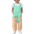 thumbnail image 2 of BOOMNY Girls Jumpsuits Ice Cream Graphic Sleeveless Spaghetti Strap Romper for Kids Soft Jumpsuit With Pockets, 2 of 2