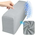 thumbnail image 2 of Couch Arm Covers Furniture Protector Washable Armchair Slipcovers (Light Gray), 2 of 9