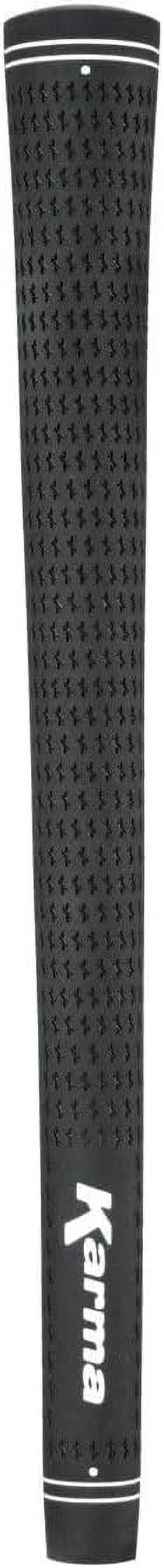 Karma Velour Men's Black Midsize Golf Club Grips (13 Piece Set), +1/16” Oversized
