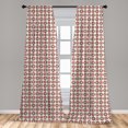 thumbnail image 5 of Ambesonne Geometric Curtains, Circles Geometrical Art, Pair of 28"x95", Multicolor, 5 of 5